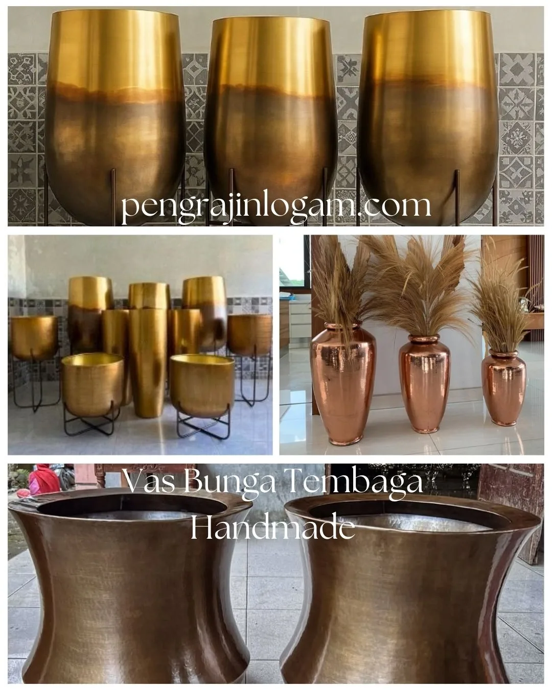 Vas Bunga Tembaga Handmade Dari Bleecopper