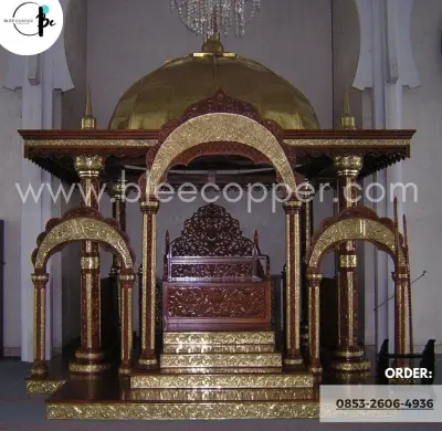 Kaindahan Mihrab Masjid Tembaga Produk Bleecopper