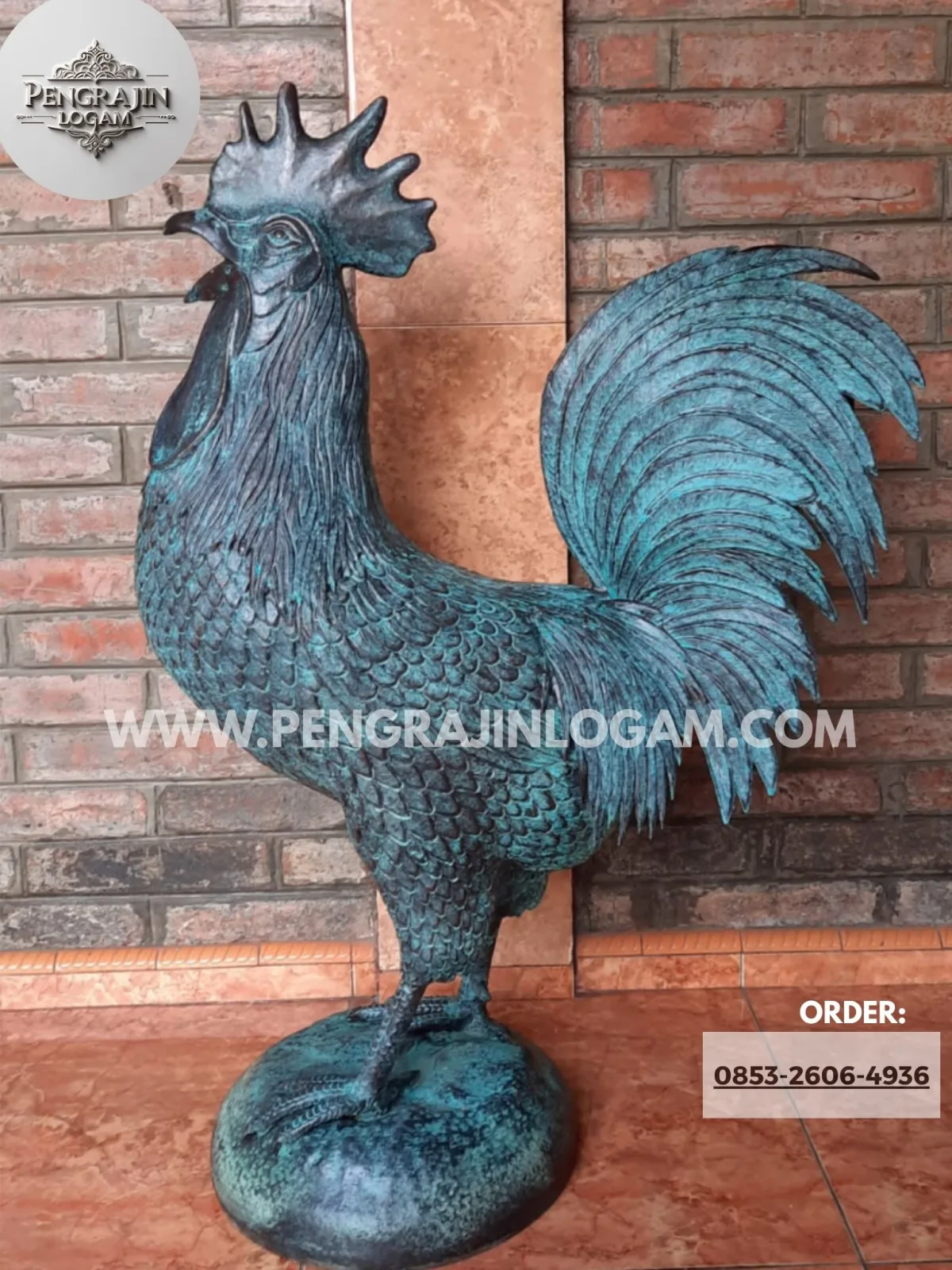 Pengrajin patung tembaga costum desain