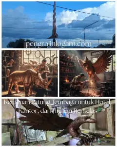 Kerajinan Patung Tembaga untuk Hotel, Kantor, dan Hunian Berkelas