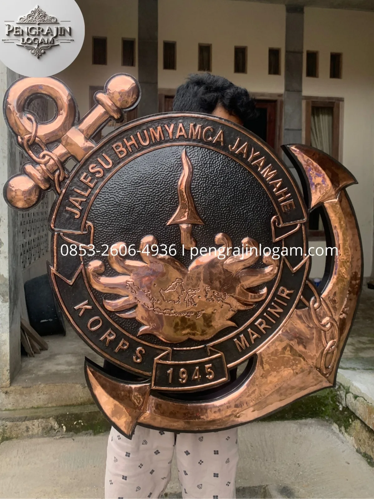 Logo Korps Marinir Tembaga