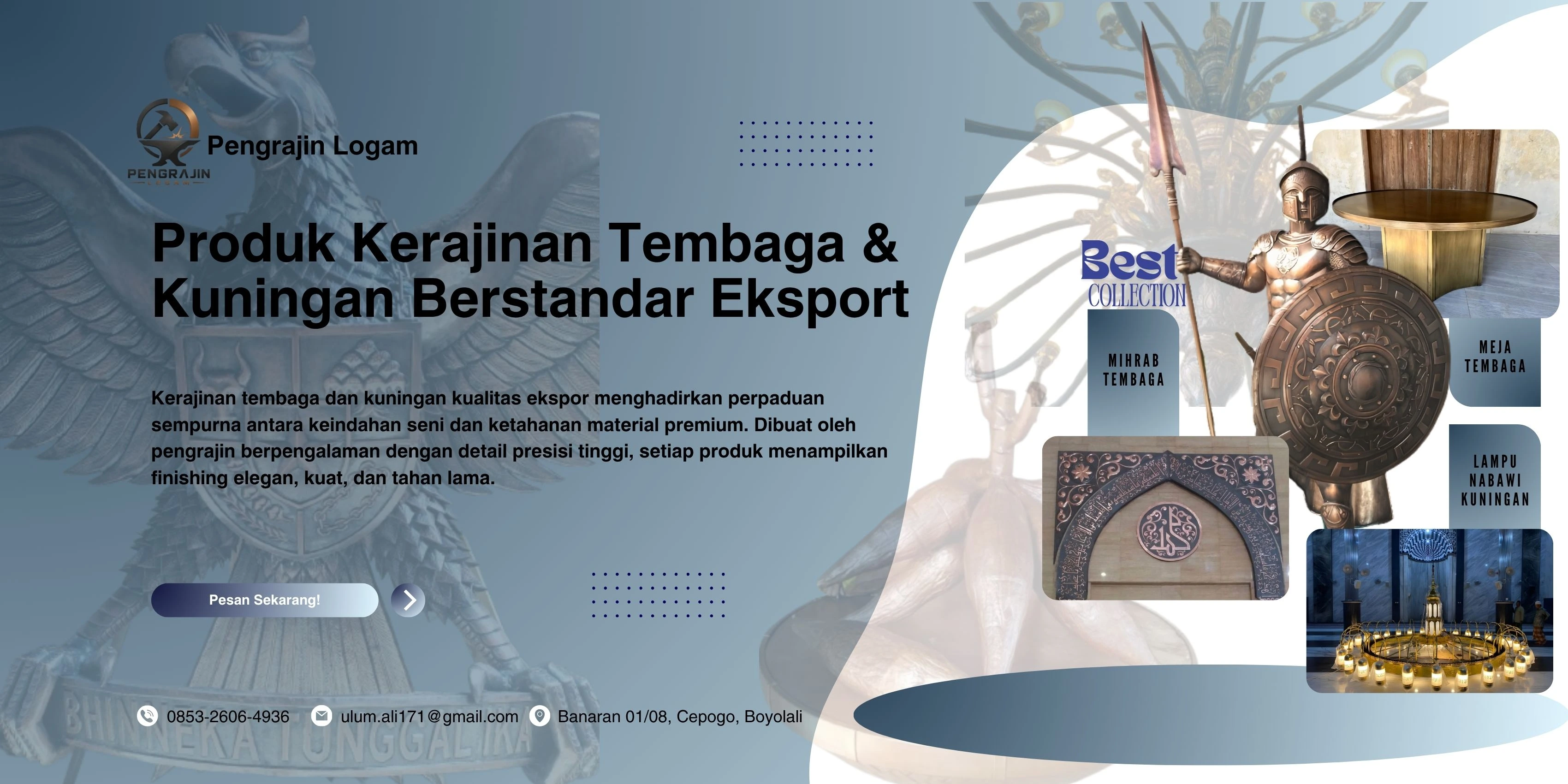 Custom Produk Kerajinan Tembaga Kuningan Custom Produk Kerajinan Tembaga Kuningan