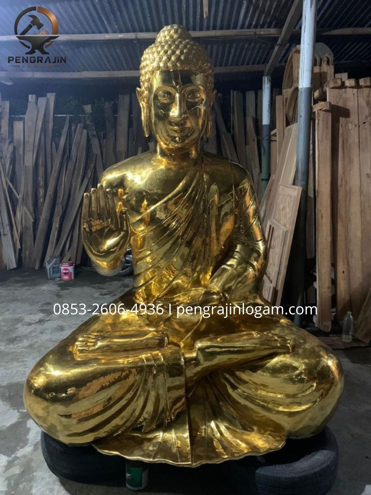Patung budha kuningan tembaga