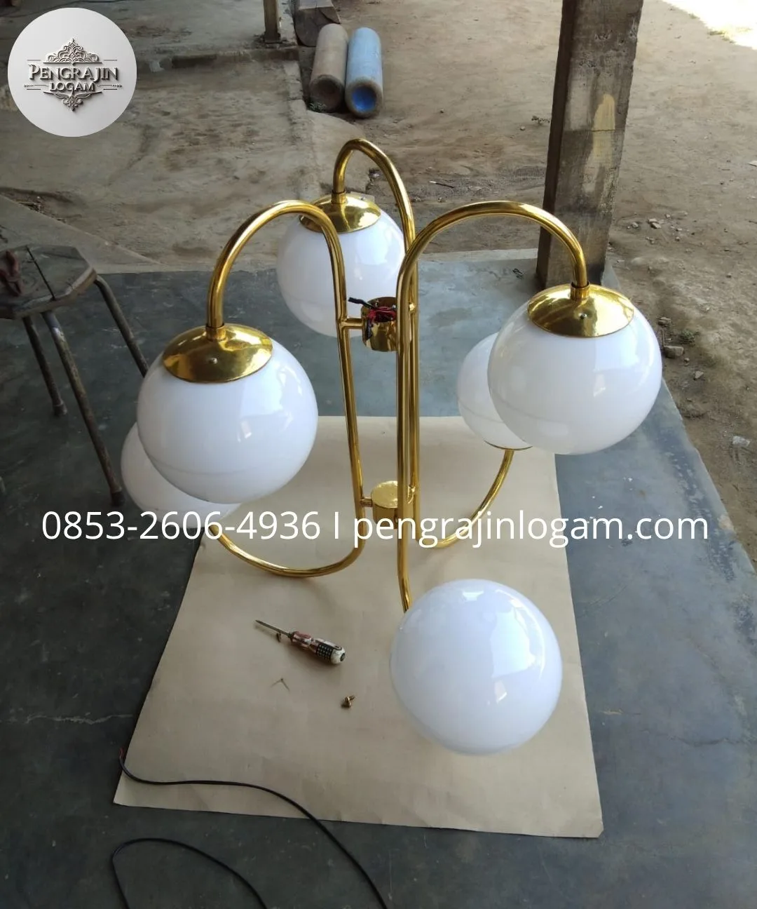 Lampu Gantung Kuningan