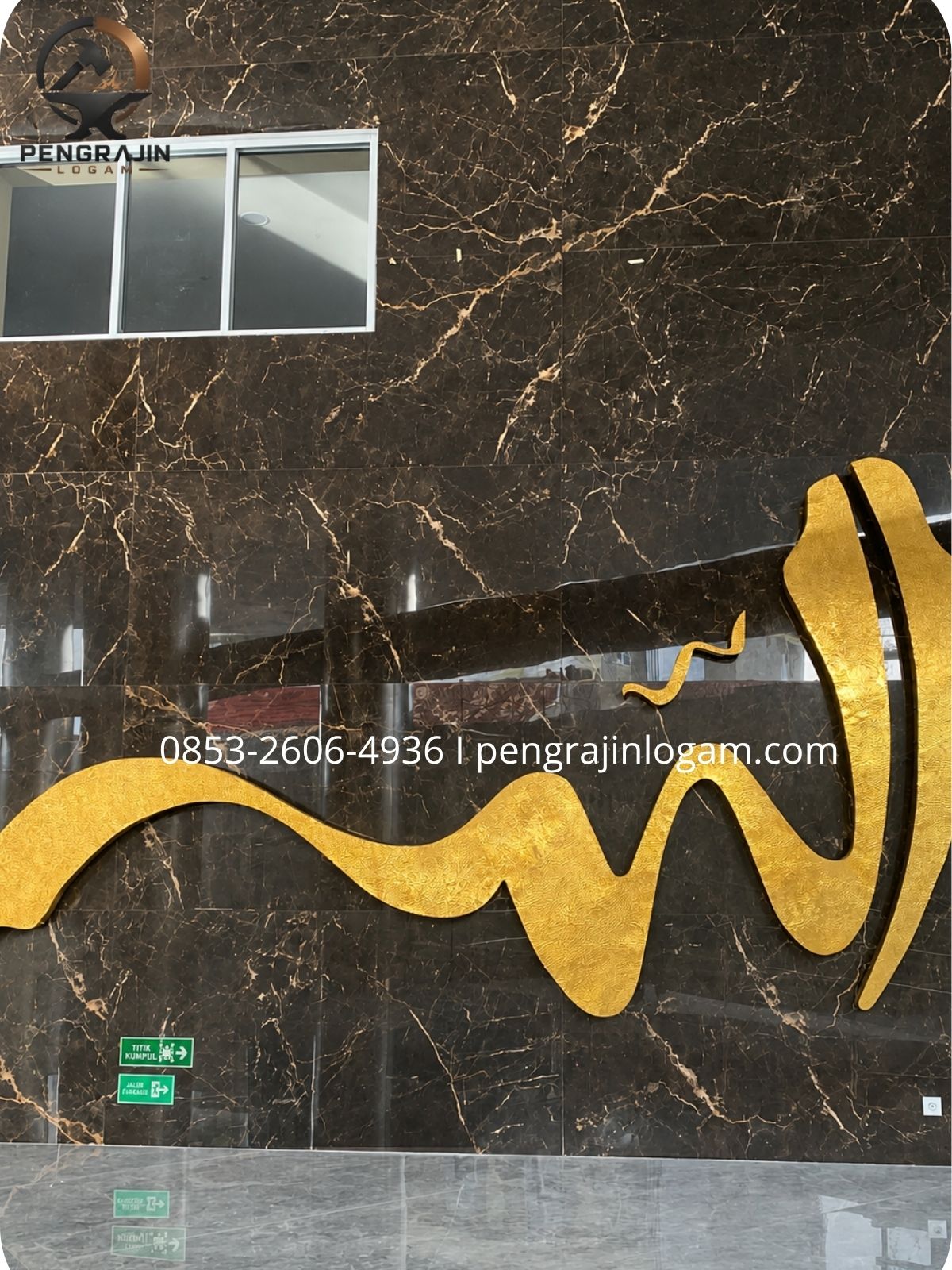 Kaligrafi Custom Kuningan Kaligrafi Custom Kuningan