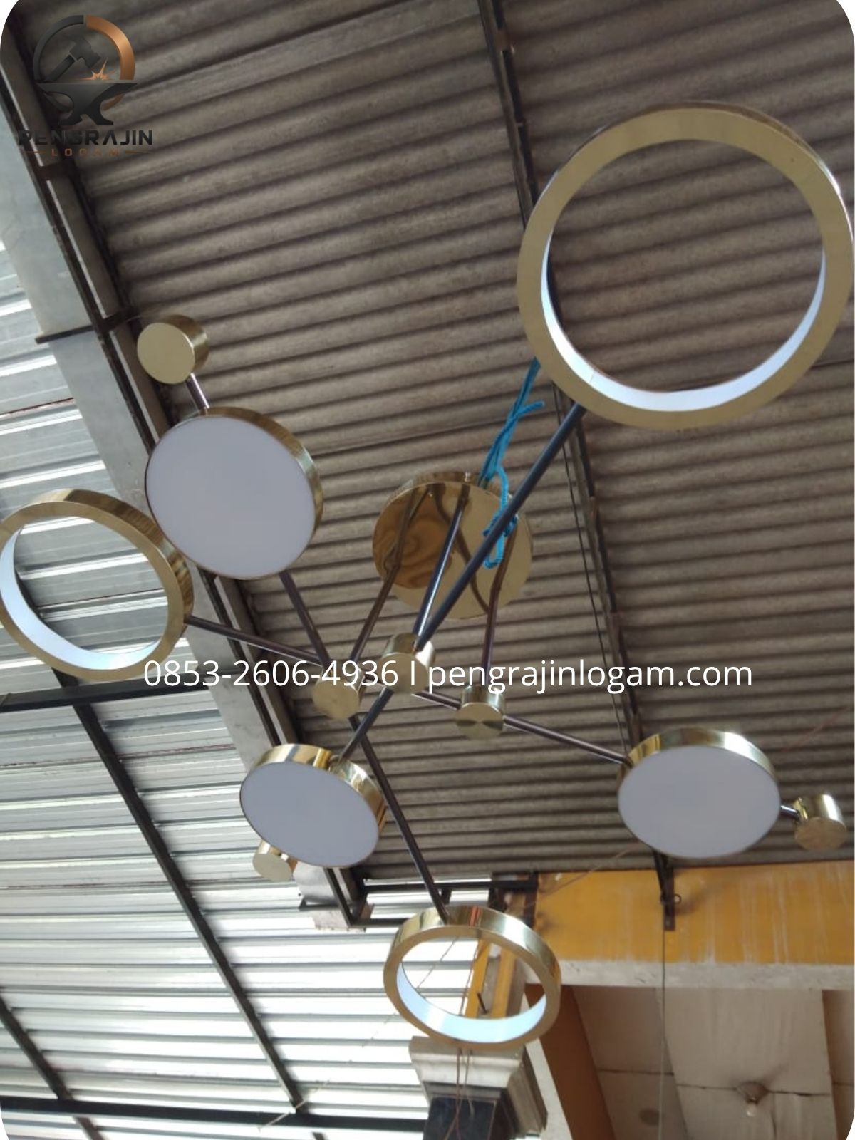 Kerajinan Lampu hias kuningan Kerajinan Lampu hias kuningan