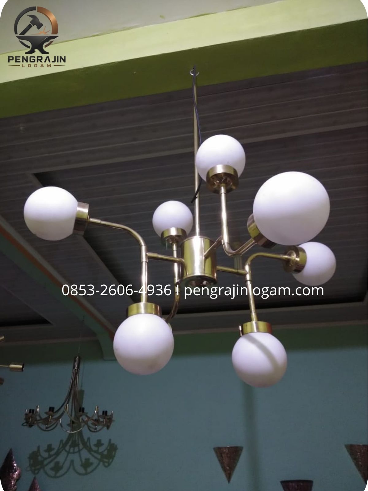 Lampu hias tembaga kuningan Lampu hias tembaga kuningan