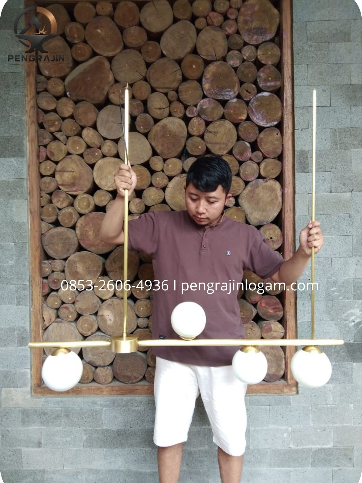 Pengrajin lampu hias kuningan Pengrajin lampu hias kuningan