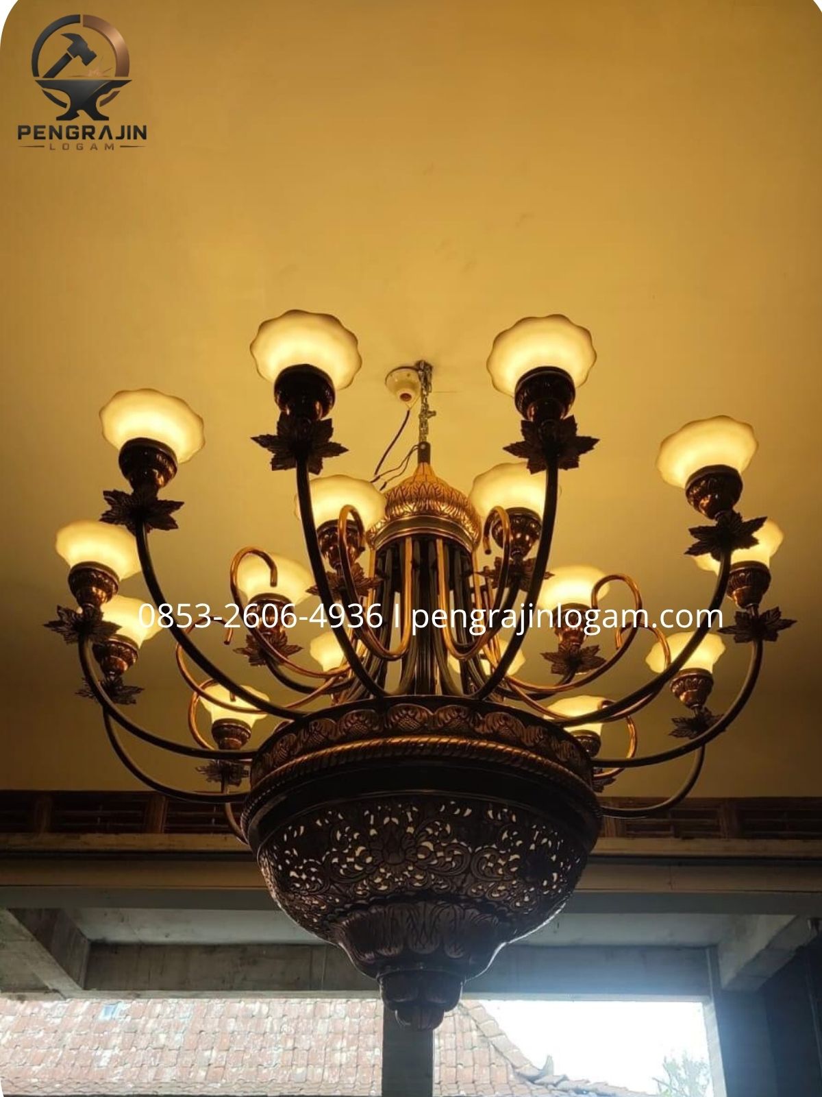 Lampu Joglo Tembaga