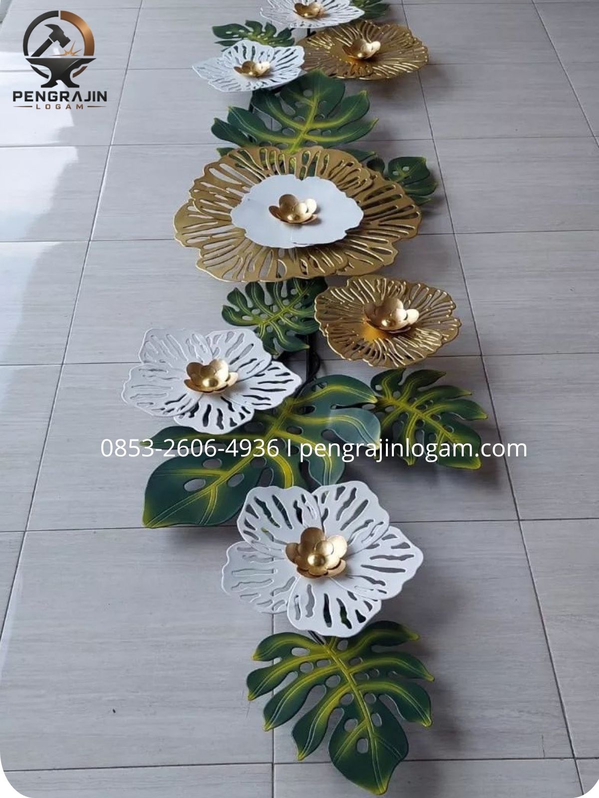 Hiasan dinding tembaga floral Hiasan dinding tembaga floral