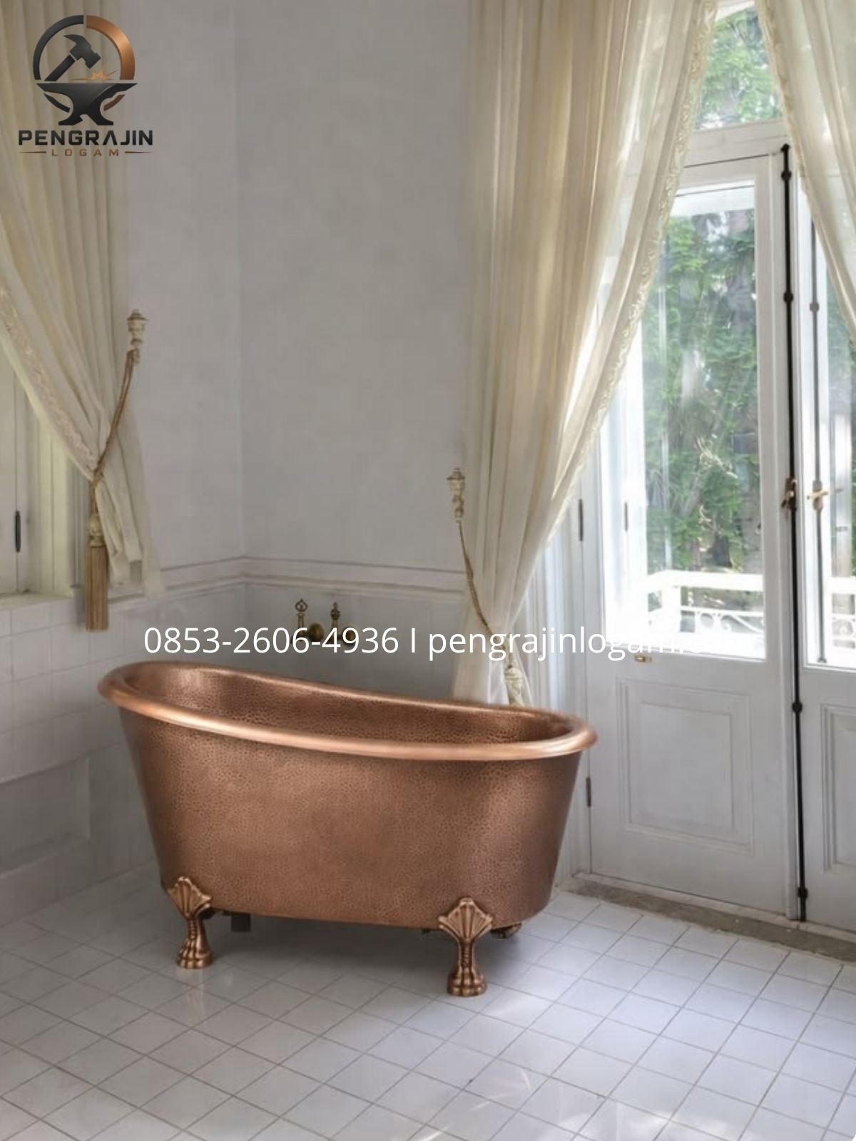 Bathtub Tembaga antik Bathtub Tembaga antik