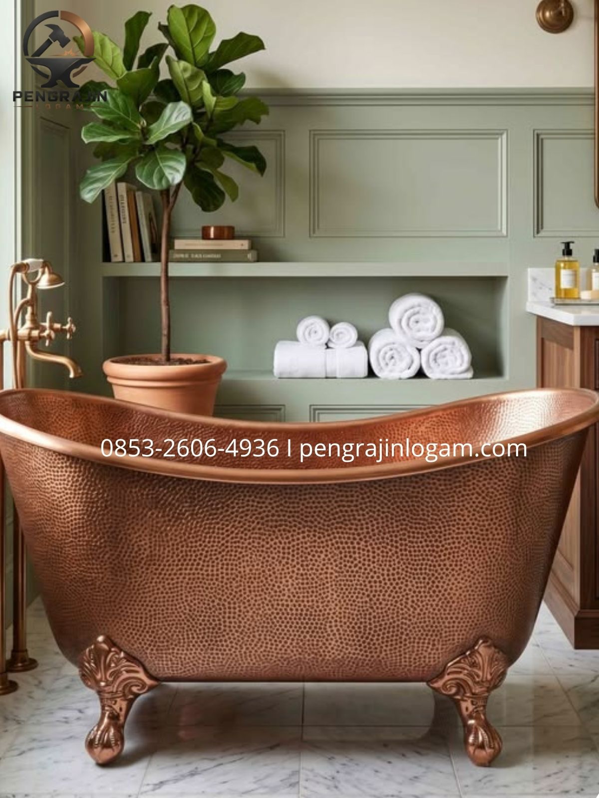Bathtub Tembaga kuningan Bathtub Tembaga kuningan