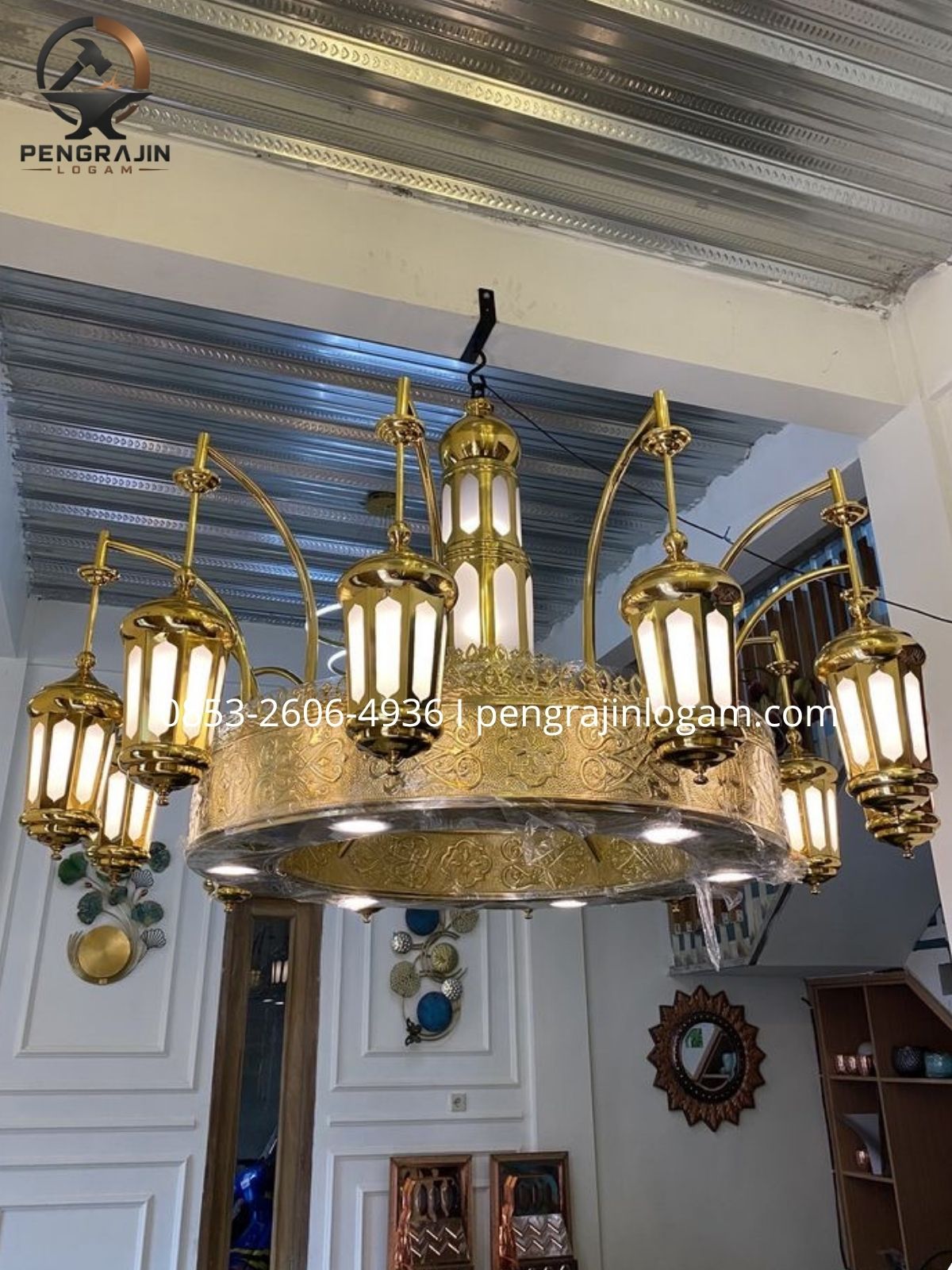 Lampu nabawi kuningan
